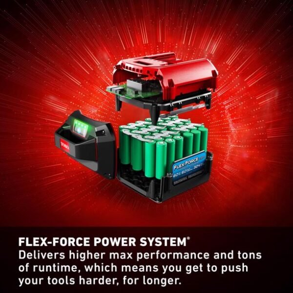 Flex-Force 60V Cordless 2-Tool Combo Kit 22 in. Recycler Walk Behind Lawn Mower &amp; Leaf Blower w/Charger &amp; Batteries - Prioka