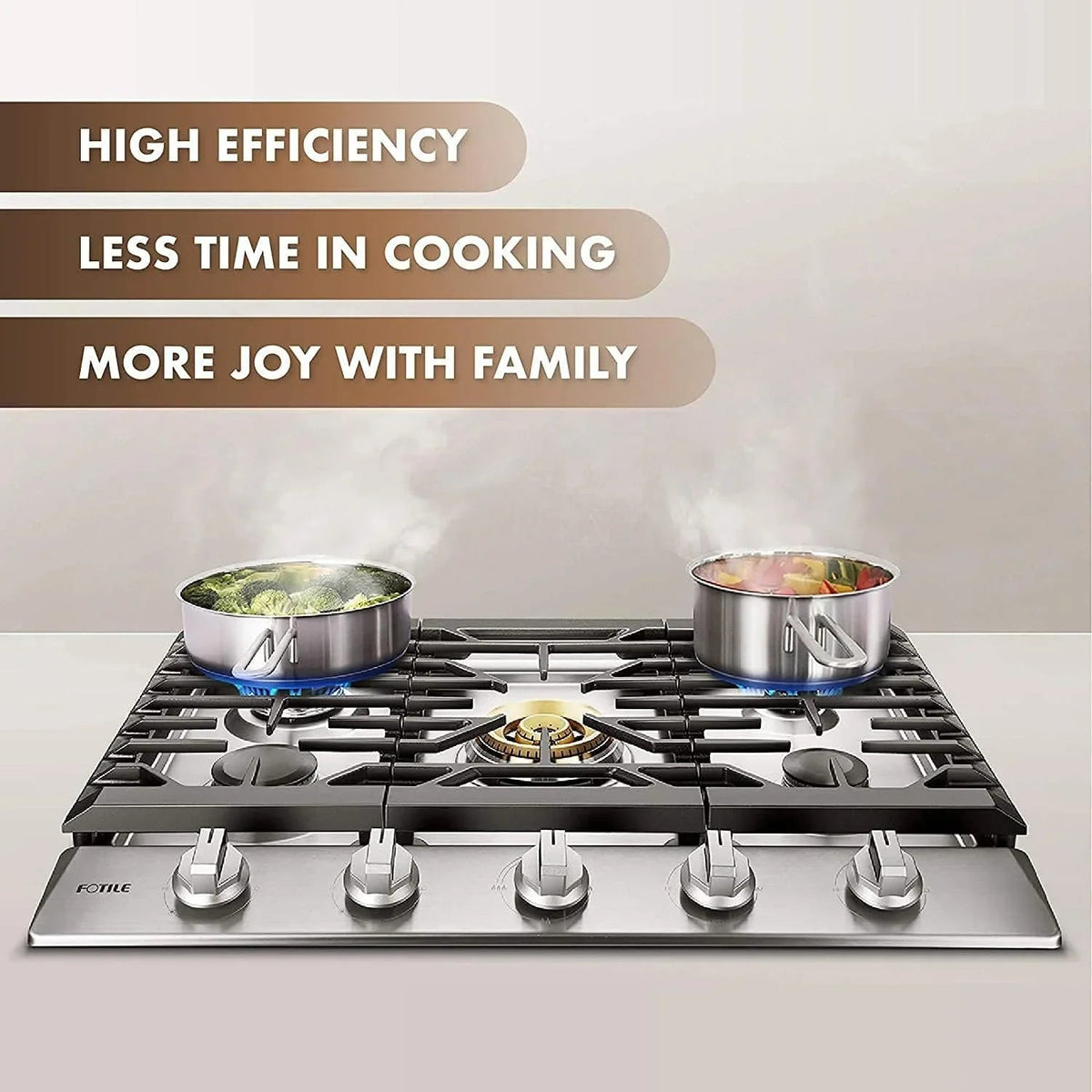 Fotile 30″ Tri-Ring Gas Cooktops GLS30501 - Prioka