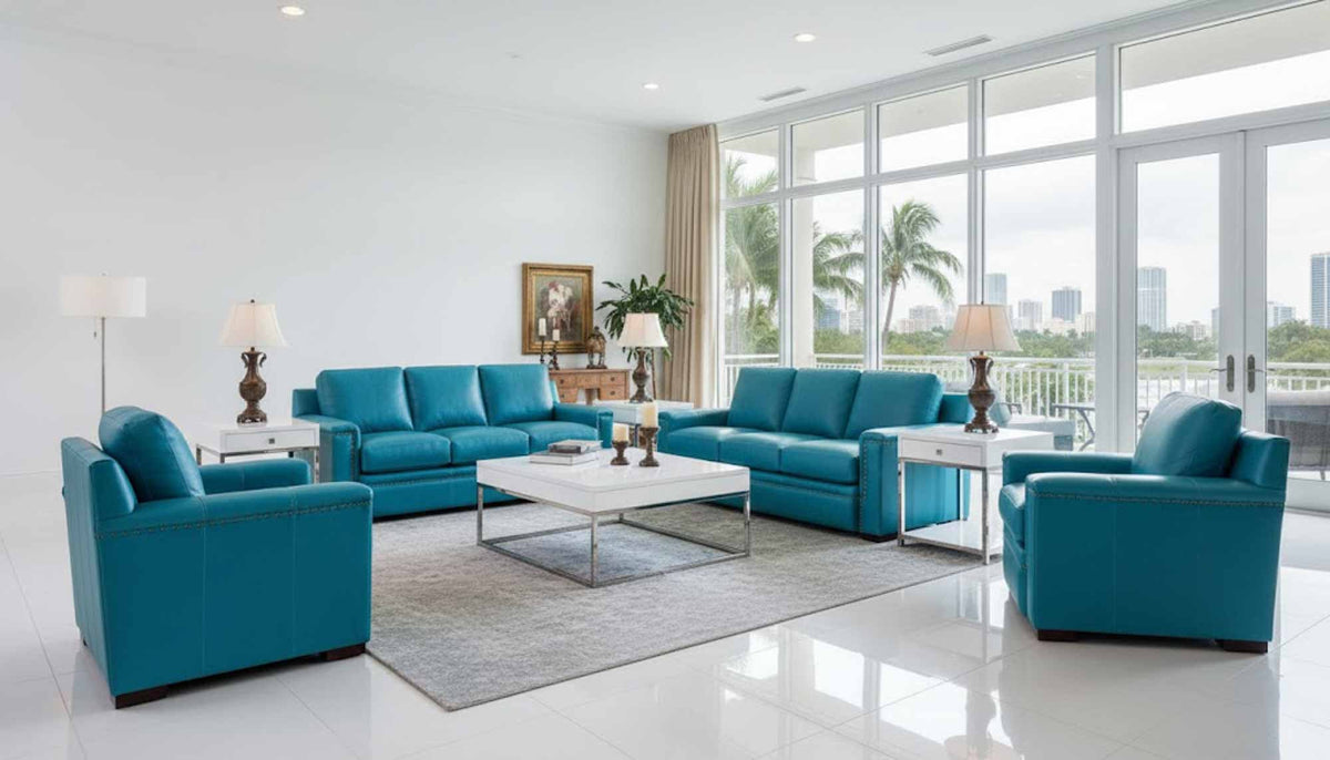 Franklin Leather Sofa - Prioka