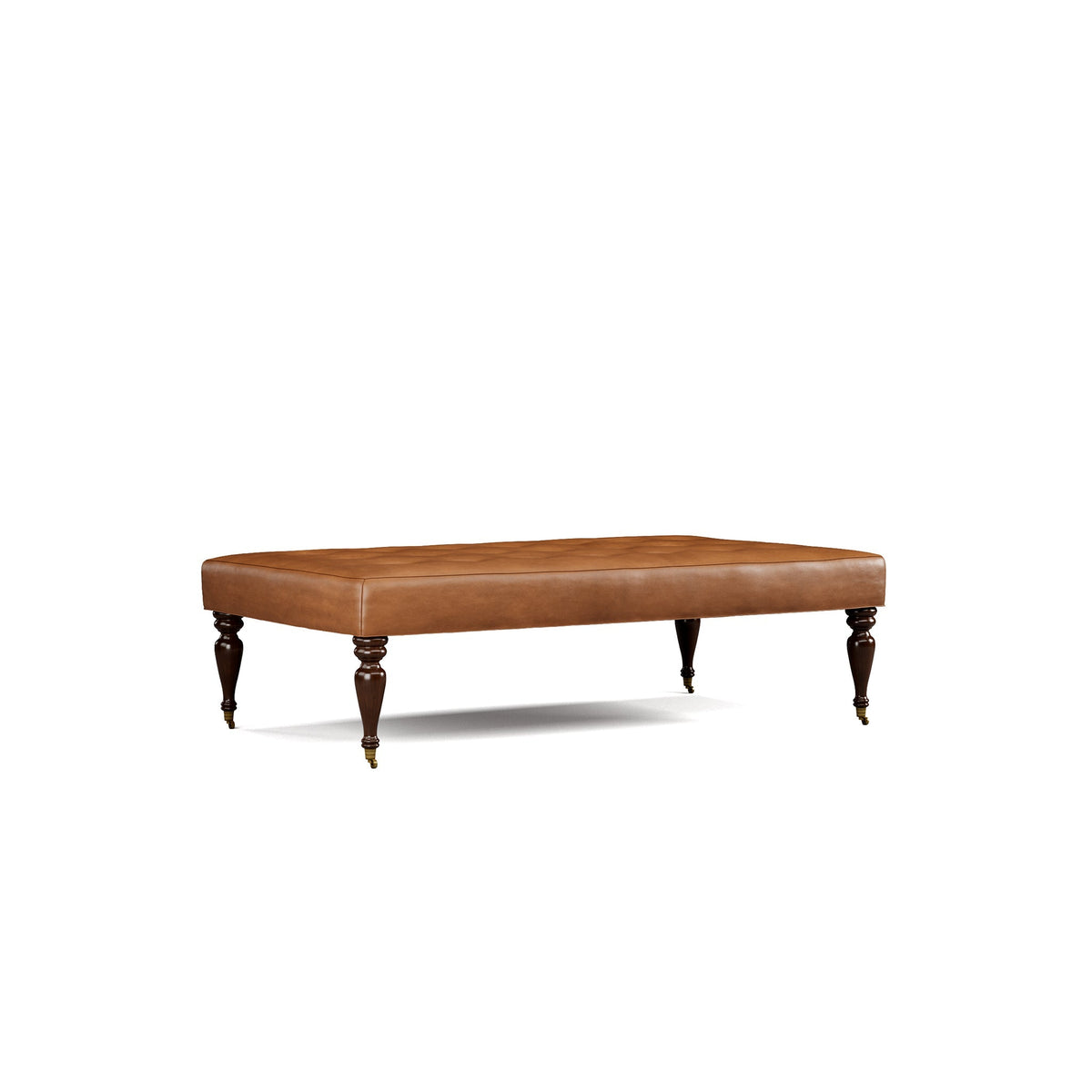 Fredric Leather Ottoman - Prioka