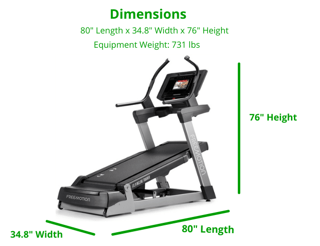 Freemotion i11.9 Incline Trainer w/10" HD Capacitive Touch Display - Prioka