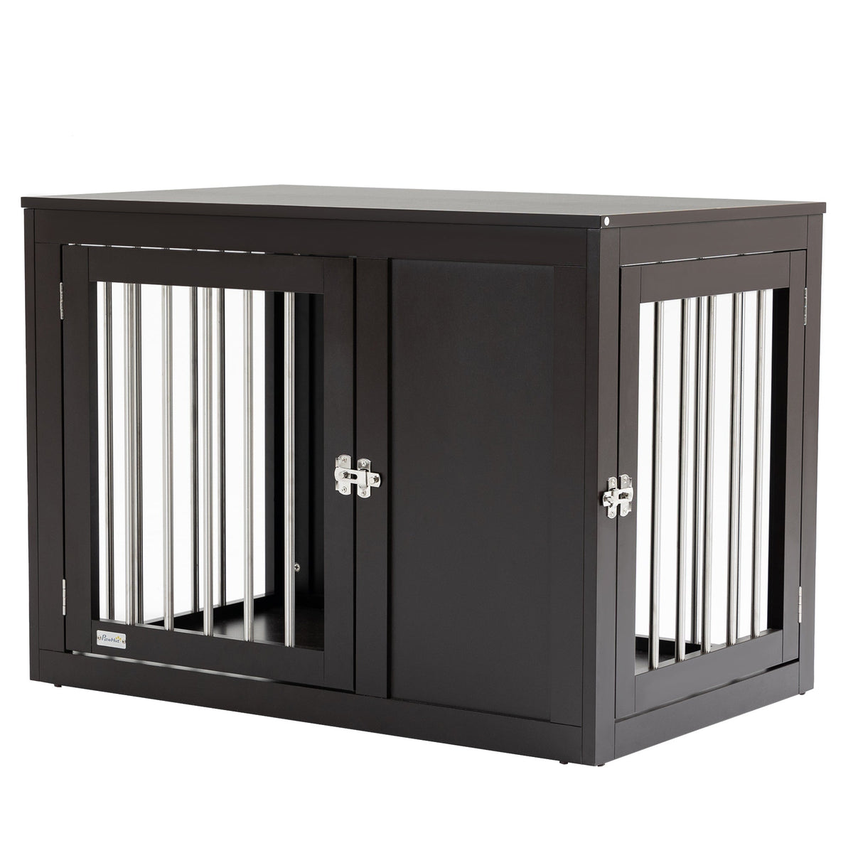 Furniture Style Indoor Dog Crate, End Table Pet Cage Kennel with Double Doors, and Locks, for Medium Dogs, Coffee - Prioka