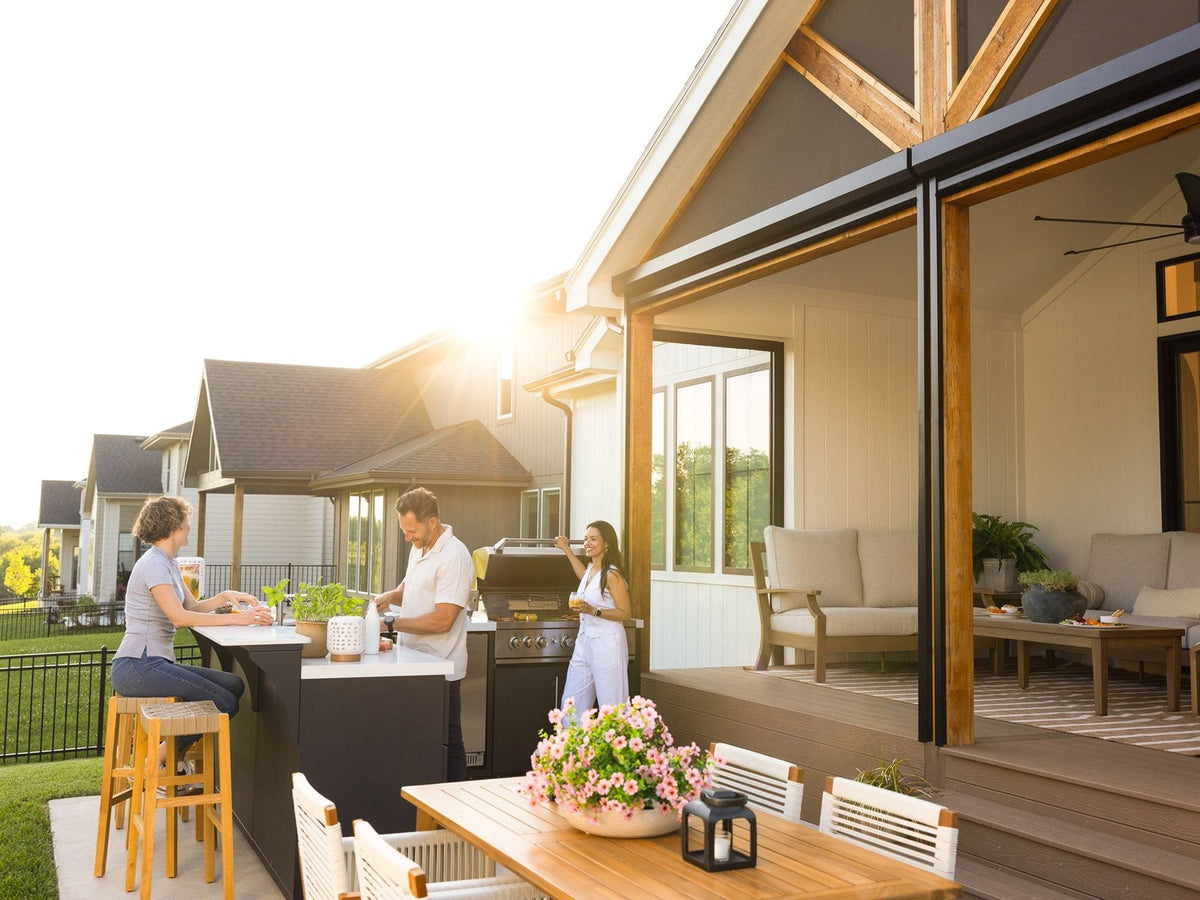 Emory Corner Outdoor Kitchen Island and Bar – Right