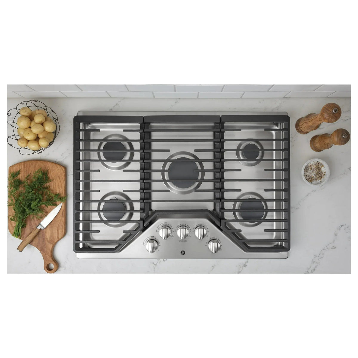 GE 30-Inch Built-In Gas Cooktops JGP5030SLSS - Prioka
