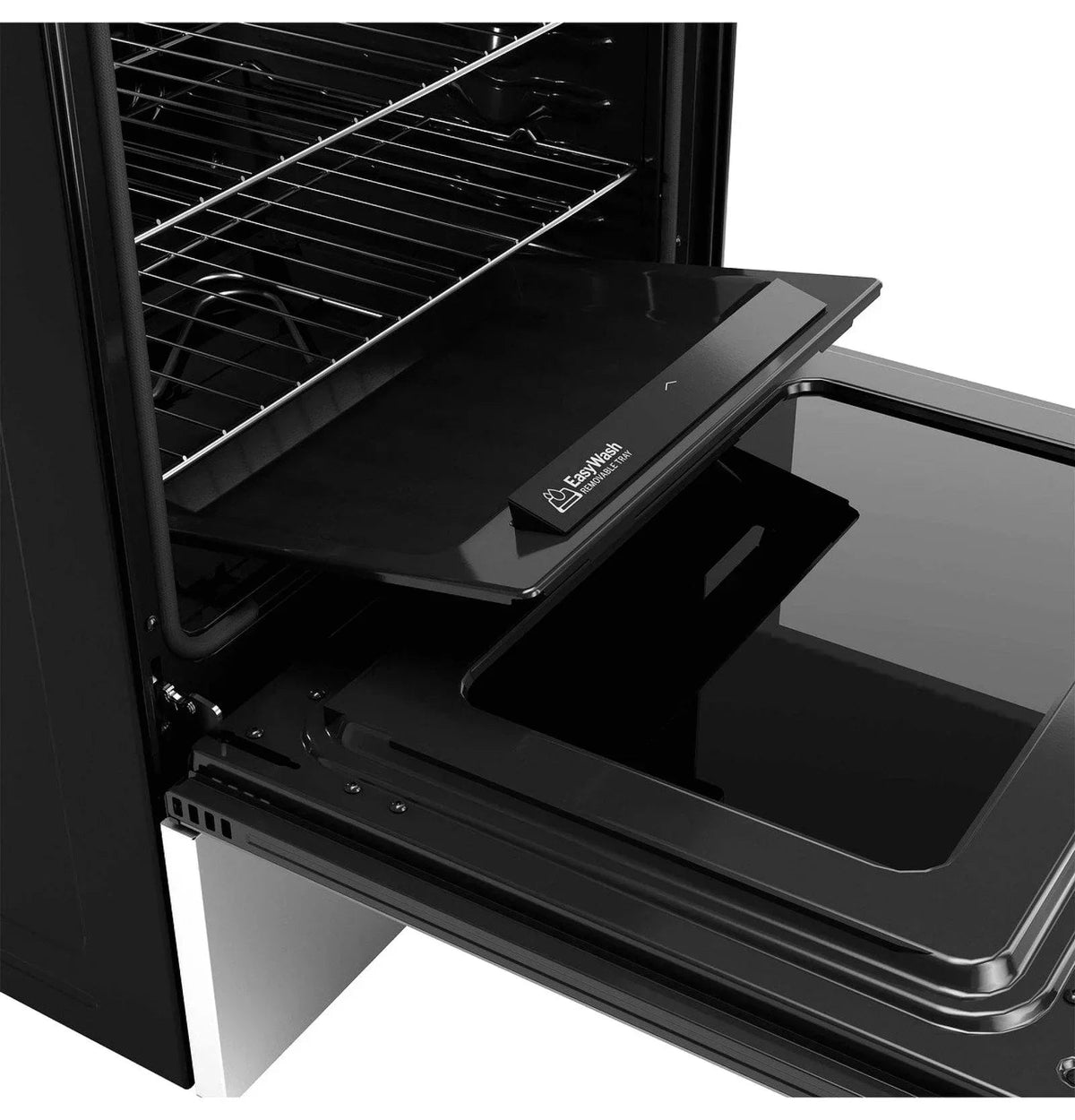 GE 30-inch Freestanding Electric Convection Range with No Preheat Air Fry, WiFi, and EasyWash Oven Tray, Stainless Steel - Prioka