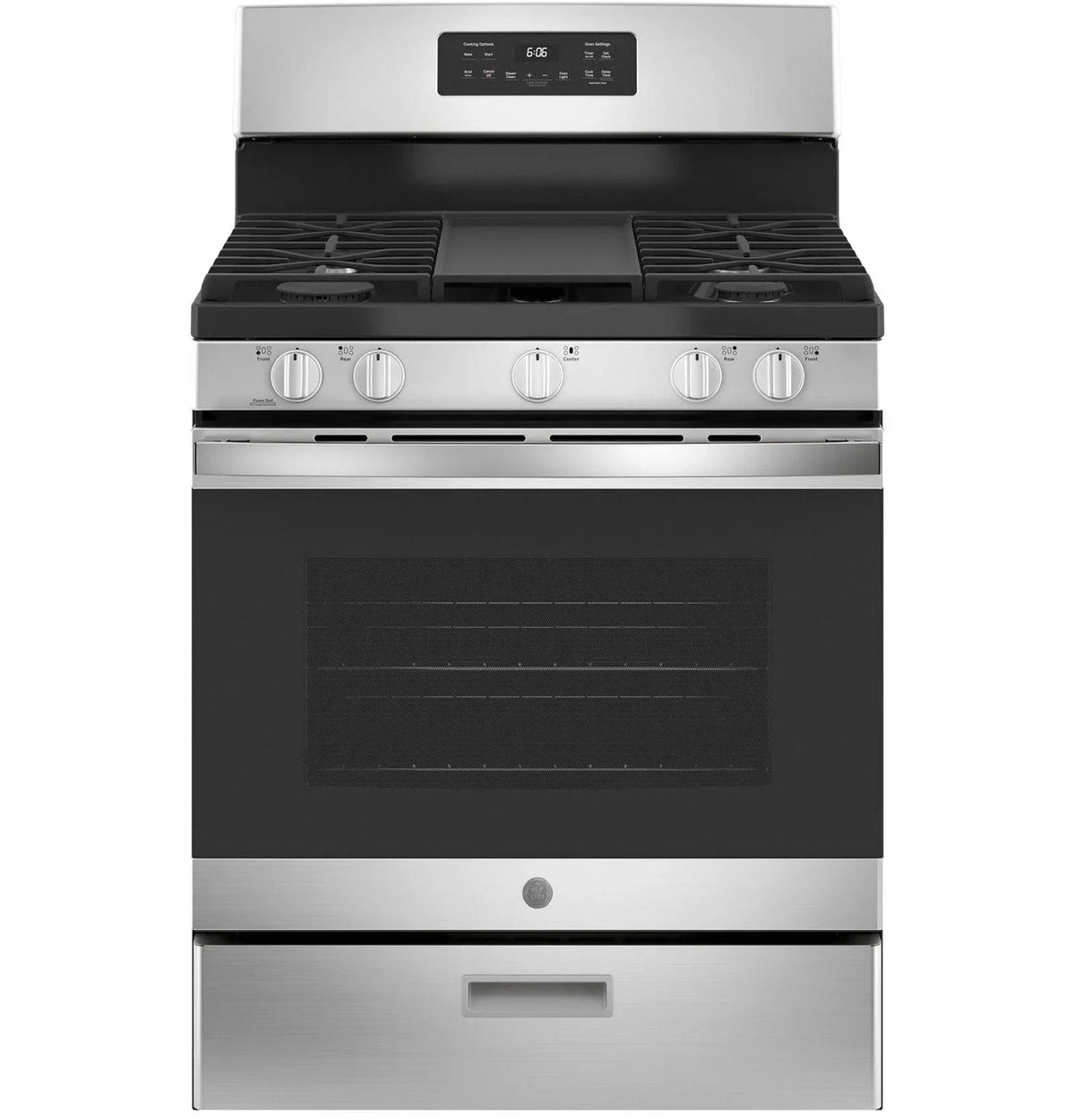 GE 30-Inch Freestanding Gas Range with 4.8 cu. ft. Oven Capacity and Sealed Cooktop Burners - Prioka