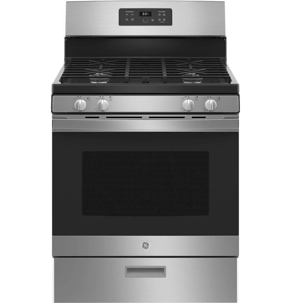 GE 30-Inch Freestanding Gas Range with 4.8 Cu. Ft. Oven, Stainless Steel – JGBS61RPSS - Prioka
