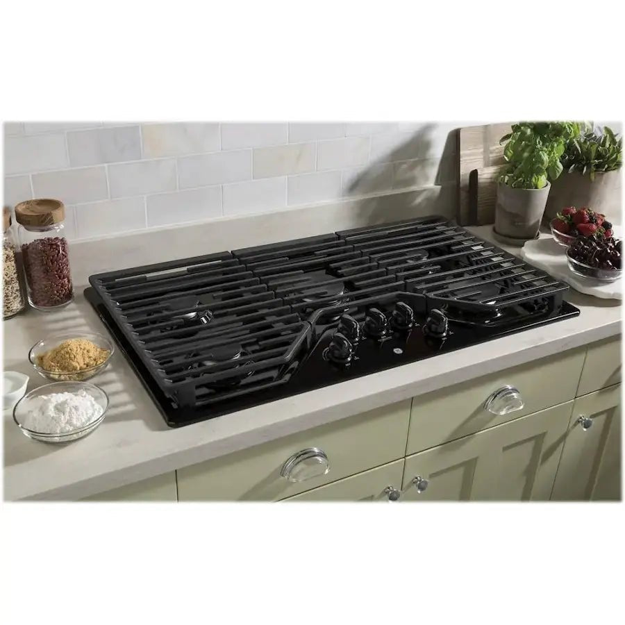GE 36″ Built-in Gas Cooktops JGP5036DLBB - Prioka