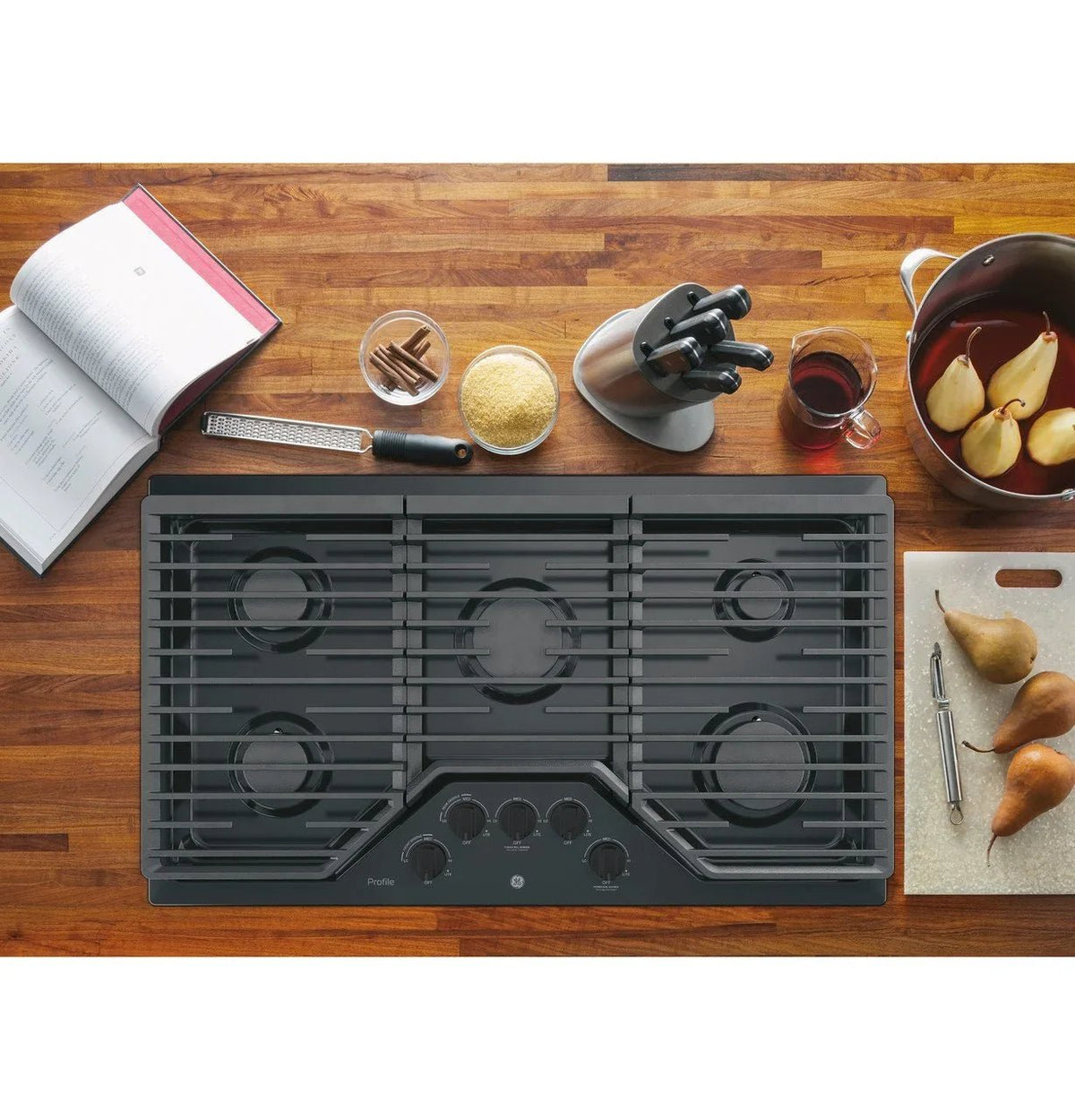 GE Profile Series 36″ Built-In Gas Cooktops PGP7036DLBB - Prioka