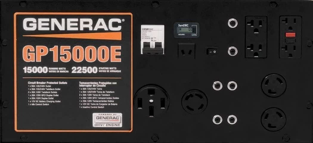 Generac 5734 GP15000E 15000-Watt Electric Start Portable Generator - Prioka