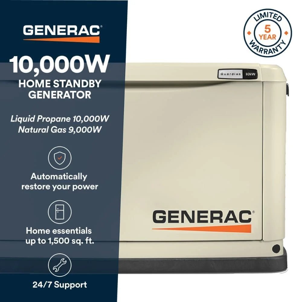 Generac Guardian 10kW Home Backup Standbys Generators 7172 - Prioka