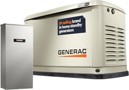 Generac Guardian 22kW Home Standby Generator with 200 Amp Transfer Switch, Durable All Aluminum, WiFi Enabled with G-Force Engine, Easy to Use, Whole House Power Backup, Smart Outage Solution – Bisque - Prioka