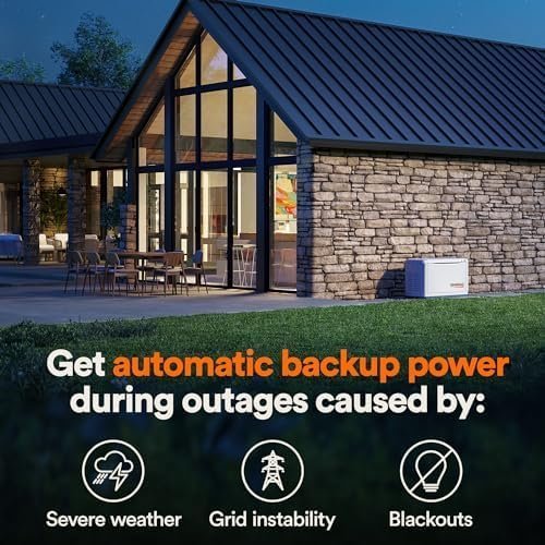 Generac Guardian 22kW Home Standby Generator with 200 Amp Transfer Switch, Durable All Aluminum, WiFi Enabled with G-Force Engine, Easy to Use, Whole House Power Backup, Smart Outage Solution – Bisque - Prioka
