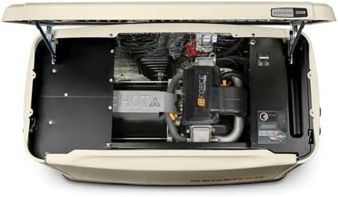 Generac Guardian 22kW Home Standby Generator with 200 Amp Transfer Switch, Durable All Aluminum, WiFi Enabled with G-Force Engine, Easy to Use, Whole House Power Backup, Smart Outage Solution – Bisque - Prioka