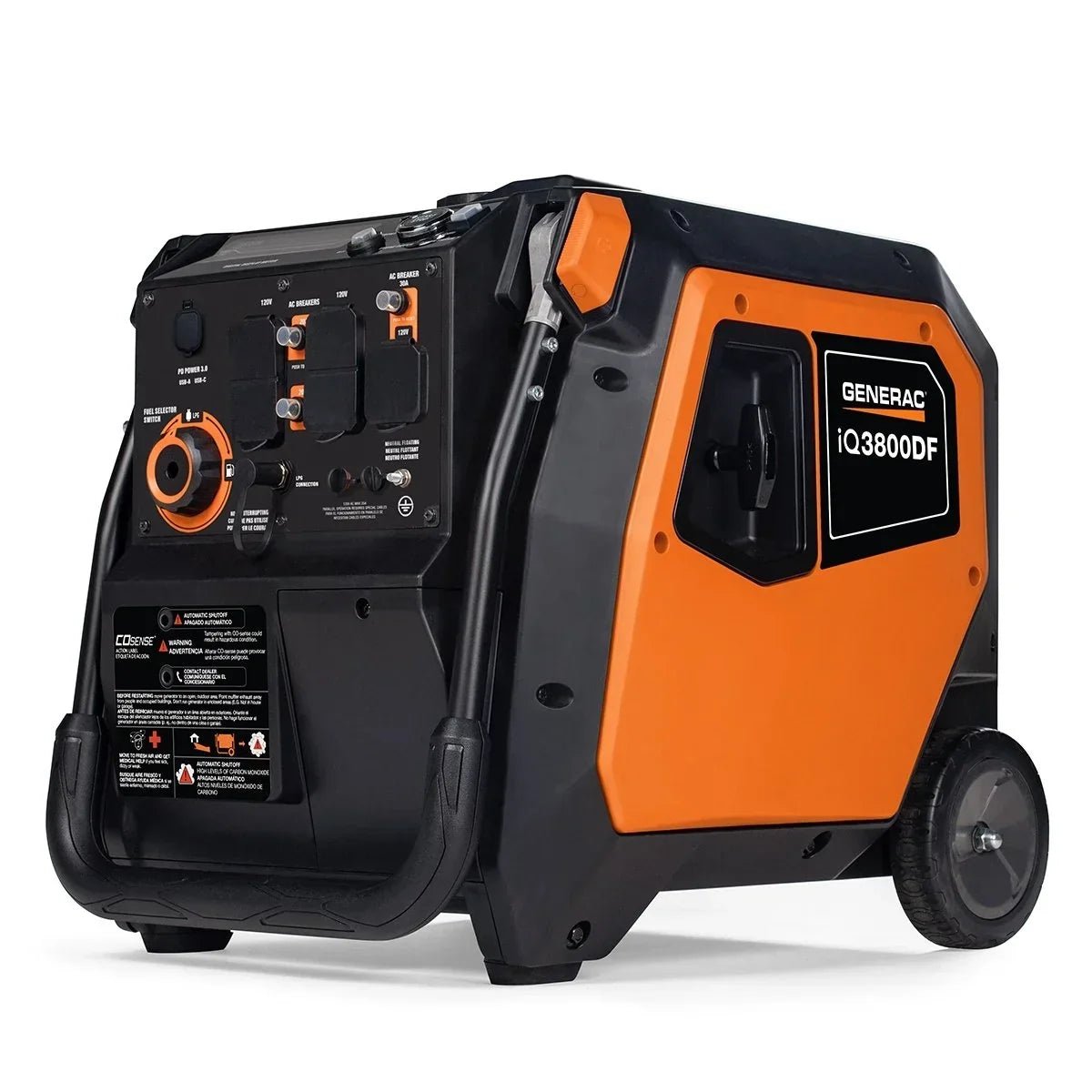 Generac iQ3800 3.800-Watt Dual Fuel Portable Inverter Generators. - Prioka