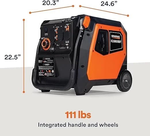 Generac iQ3800 3.800-Watt Dual Fuel Portable Inverter Generators. - Prioka