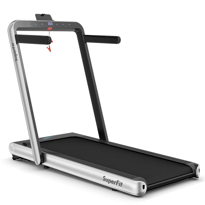 Goplus 2 in 1 Folding Treadmill, 4.75HP Superfit Under Desk Electric Treadmill with APP Control - Prioka