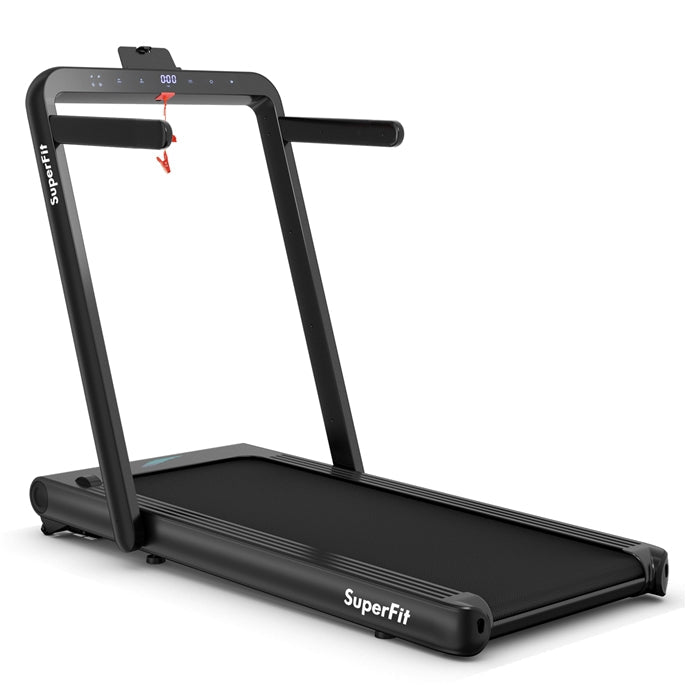 Goplus 2 in 1 Folding Treadmill, 4.75HP Superfit Under Desk Electric Treadmill with APP Control - Prioka