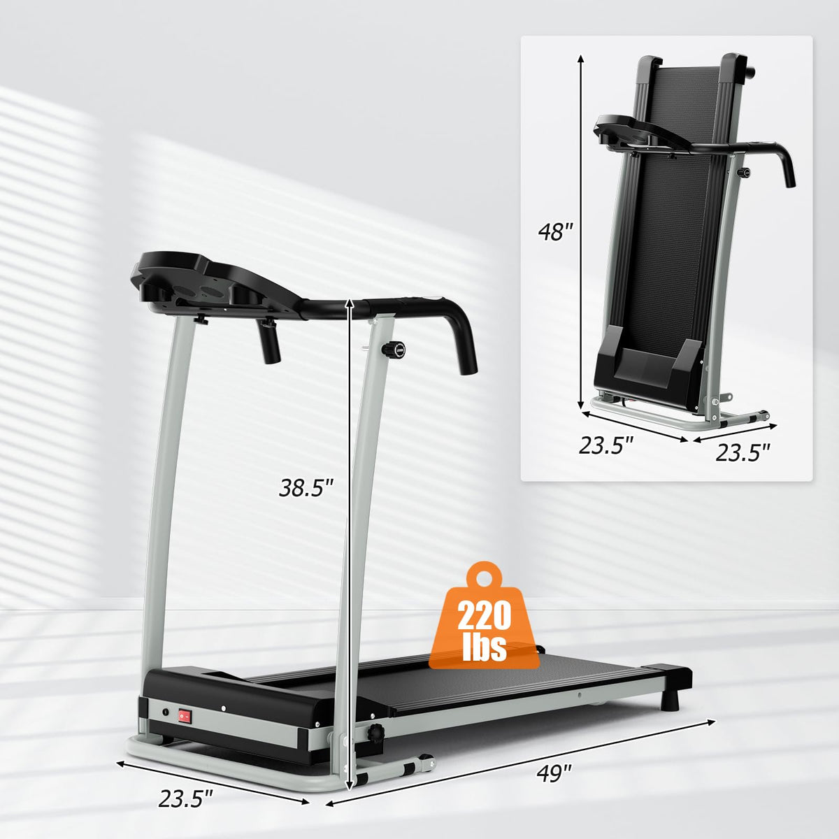 Goplus Foldable Treadmills for Home - Prioka