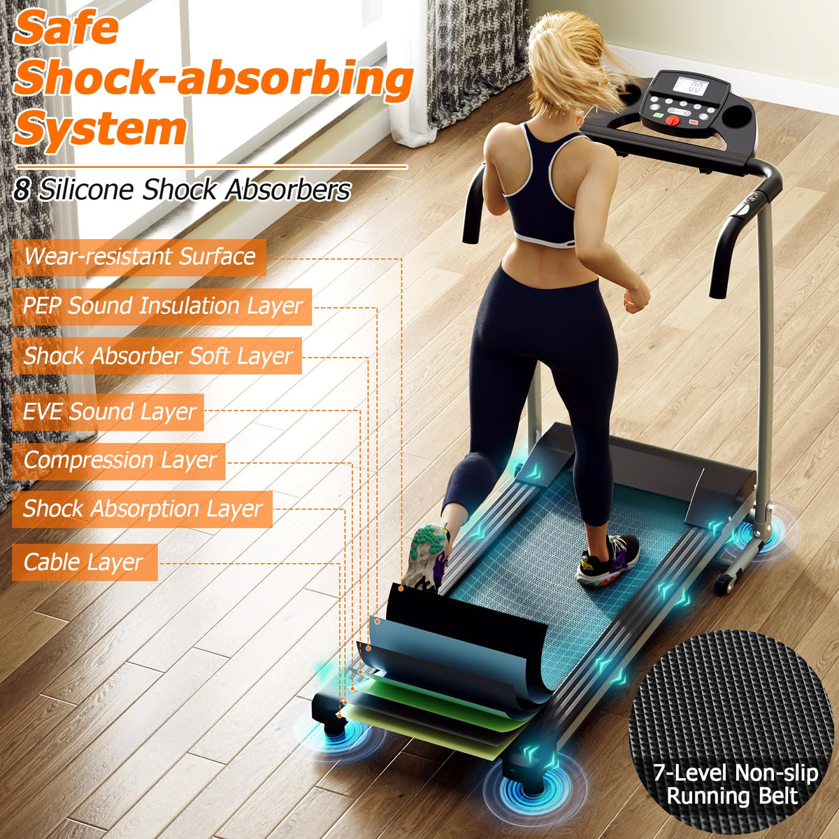 Goplus Foldable Treadmills for Home - Prioka