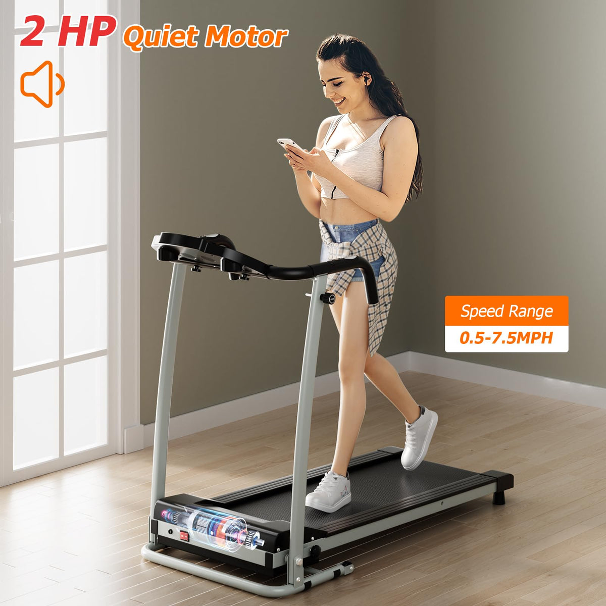 Goplus Foldable Treadmills for Home - Prioka