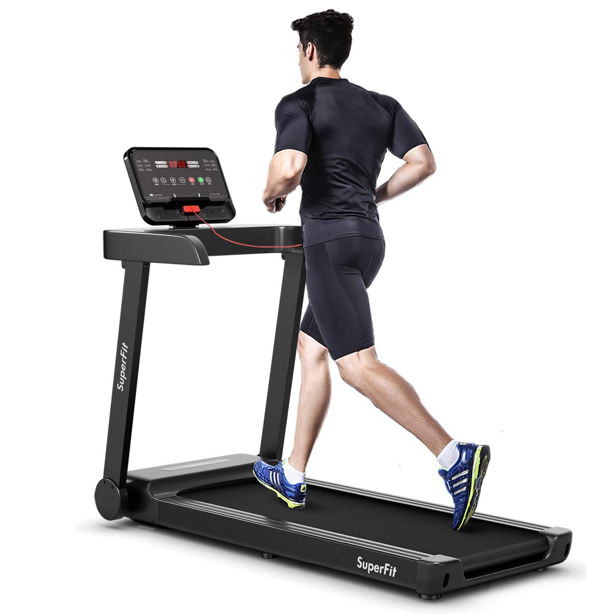 Goplus Heavy Duty Treadmill for Gym, Superfit Electric Treadmill with App Control - Prioka