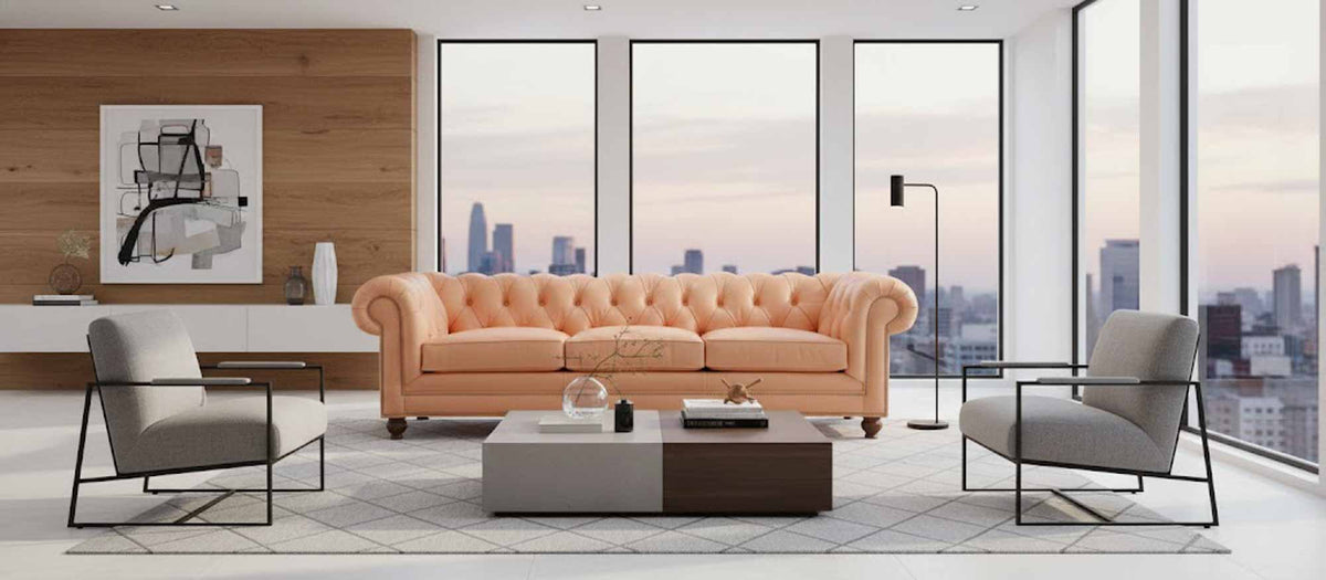 Goulding Leather Sofa - Prioka