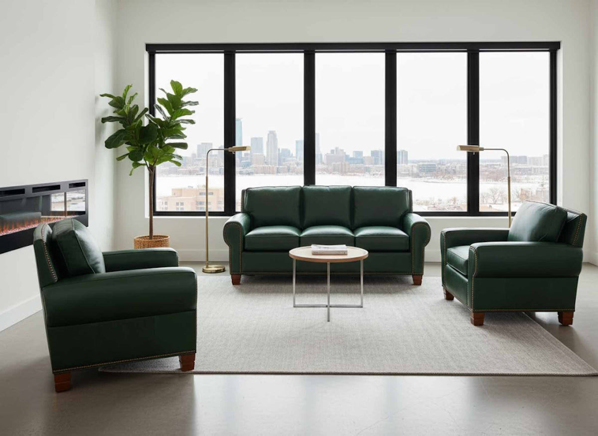 Grayson Leather Sofa - Prioka