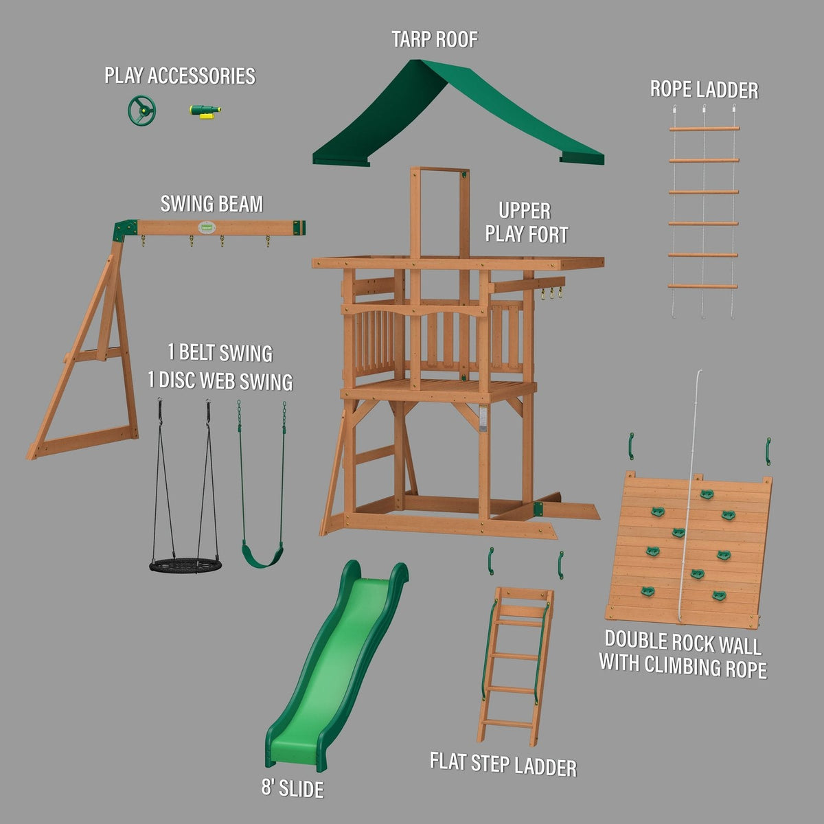 Grayson Peak Swing Set - Prioka