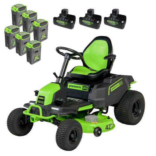 Greenworks 60V 42″ Cordless Battery CrossoverT Riding Lawn Mowers. - Prioka