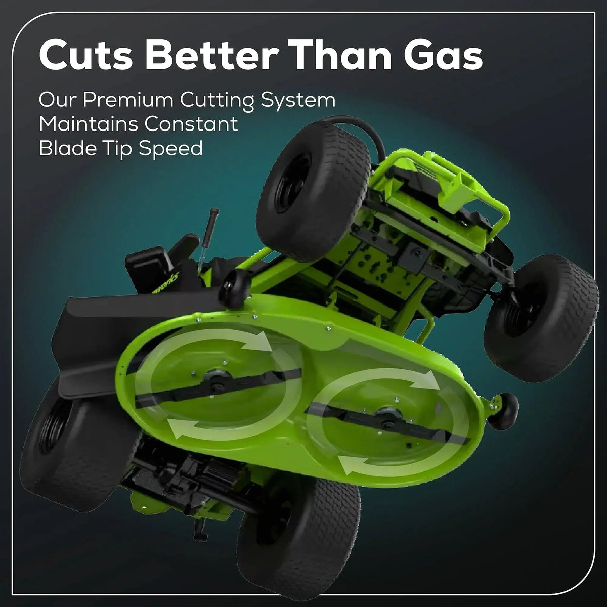 Greenworks 60V 42-Inch Cordless Battery CrossoverT Riding Lawn Mower - Prioka