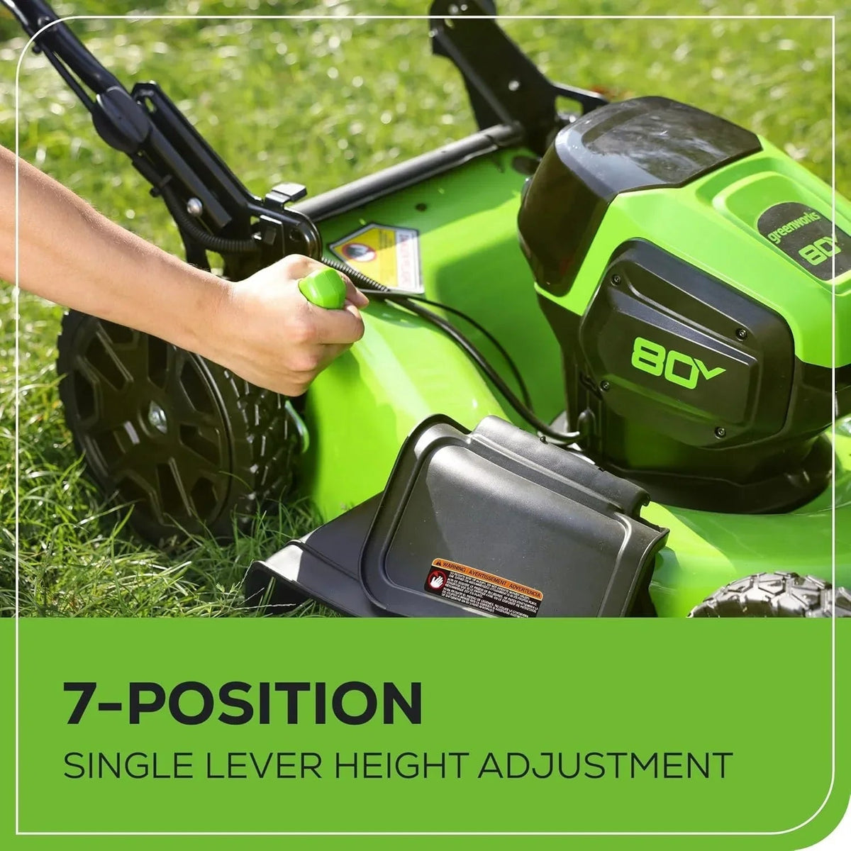 Greenworks 80V 21″ Cordless Self-Propelled Lawn Mowers. - Prioka