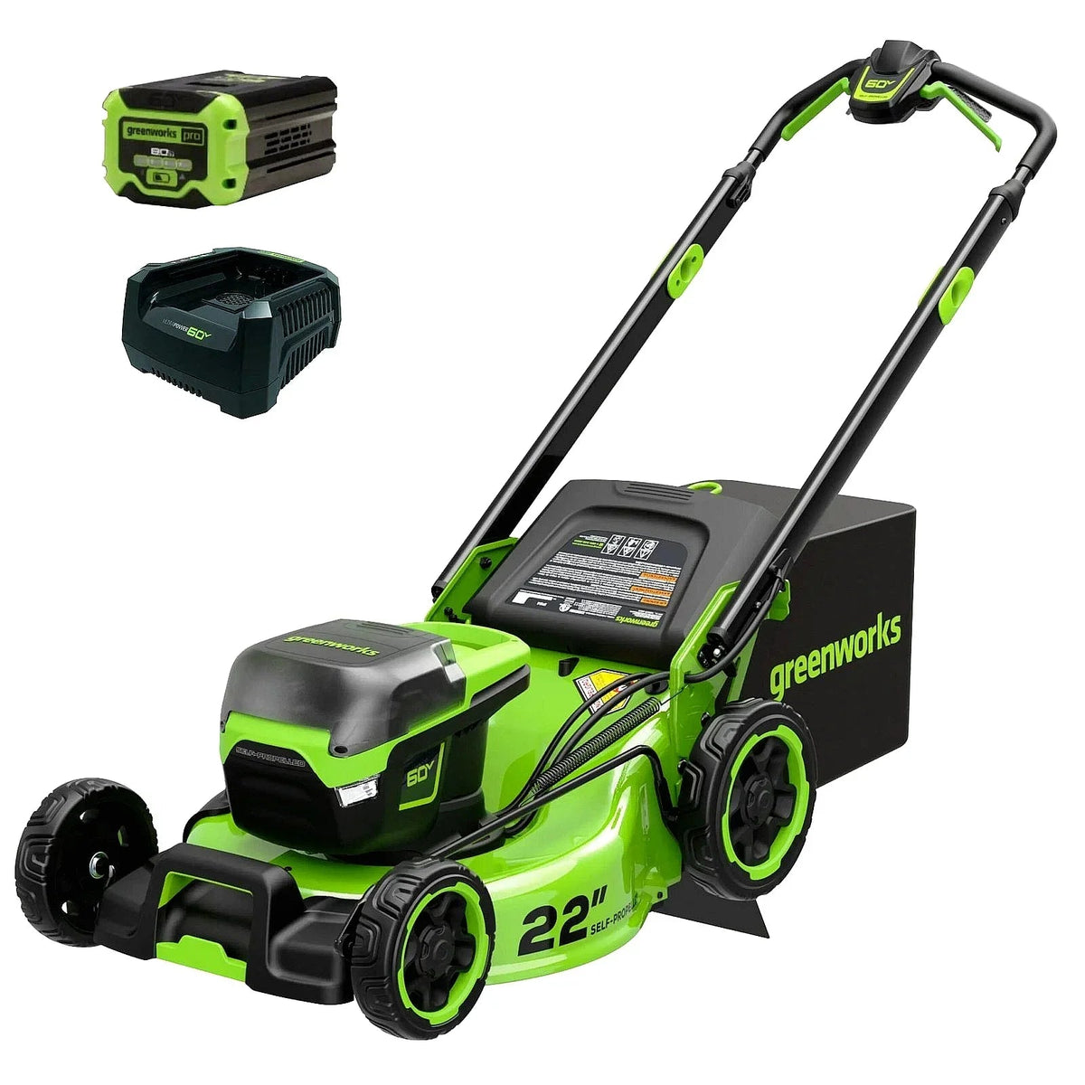Greenworks Pro 60V 22″ Cordless Self-Propelled Push Lawn Mower - Prioka