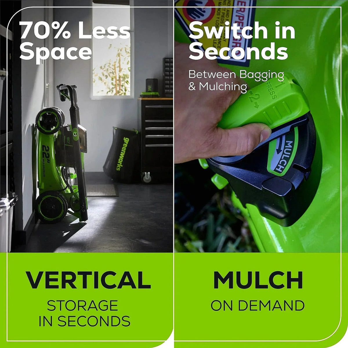 Greenworks Pro 60V 22″ Cordless Self-Propelled Push Lawn Mower - Prioka