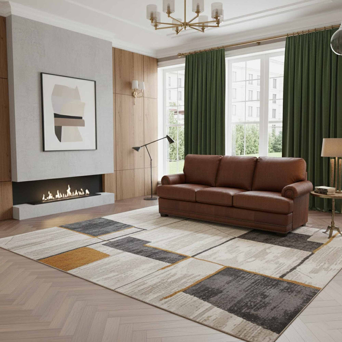 Gunner Leather Sofa - Prioka