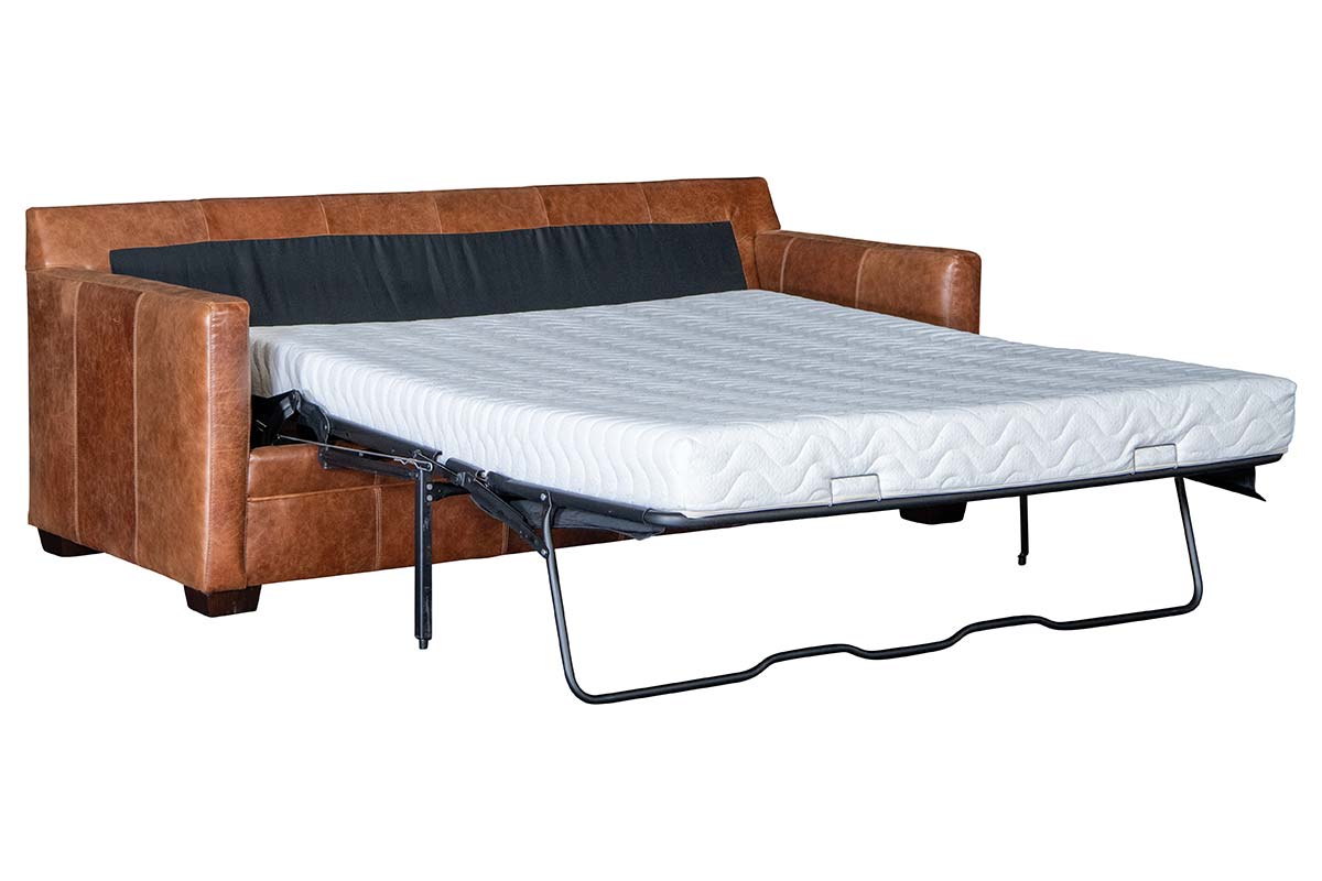 Hadley Contemporary Track Arm Leather Sofa Collection - Prioka