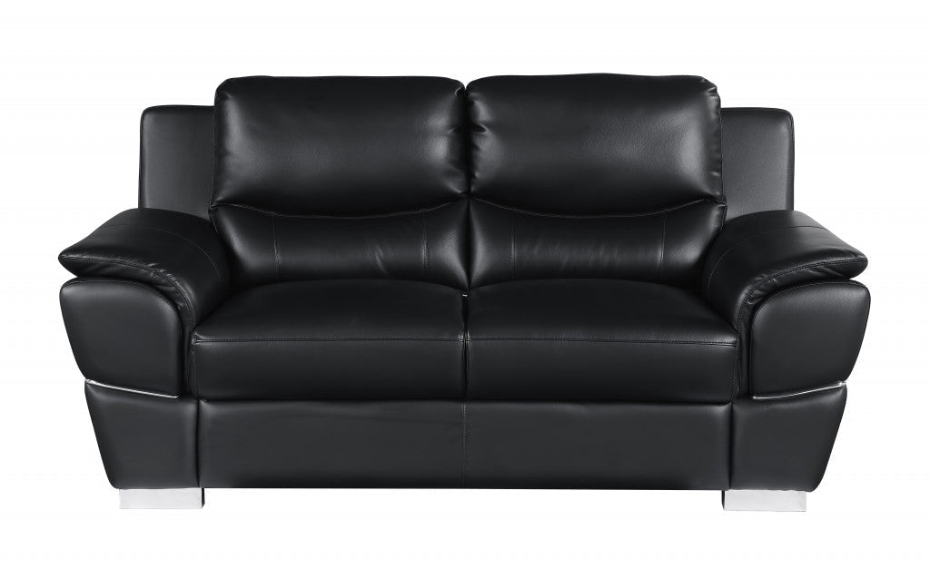 Hamilton Leather Seating Set – Black - Prioka