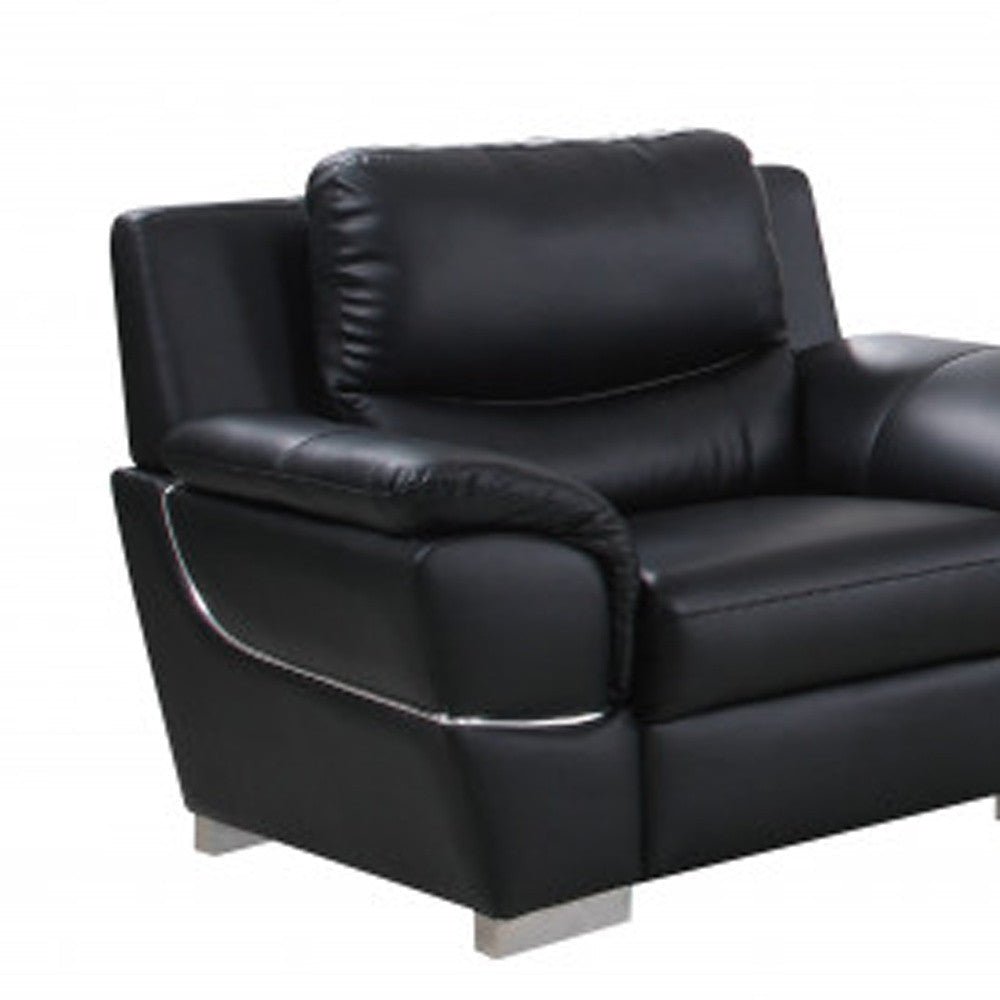 Hamilton Leather Seating Set – Black - Prioka