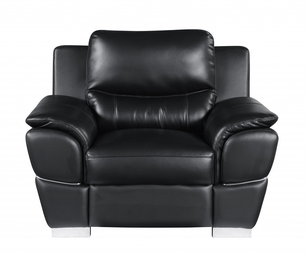 Hamilton Leather Seating Set – Black - Prioka