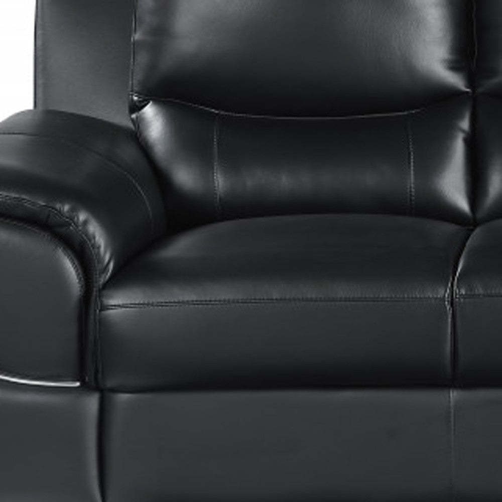 Hamilton Leather Sofa – Black - Prioka