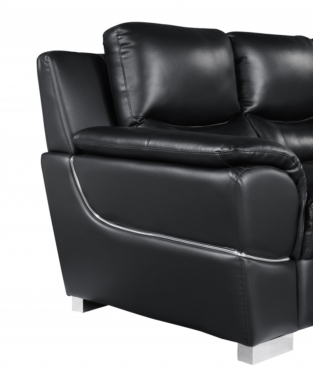 Hamilton Leather Sofa – Black - Prioka