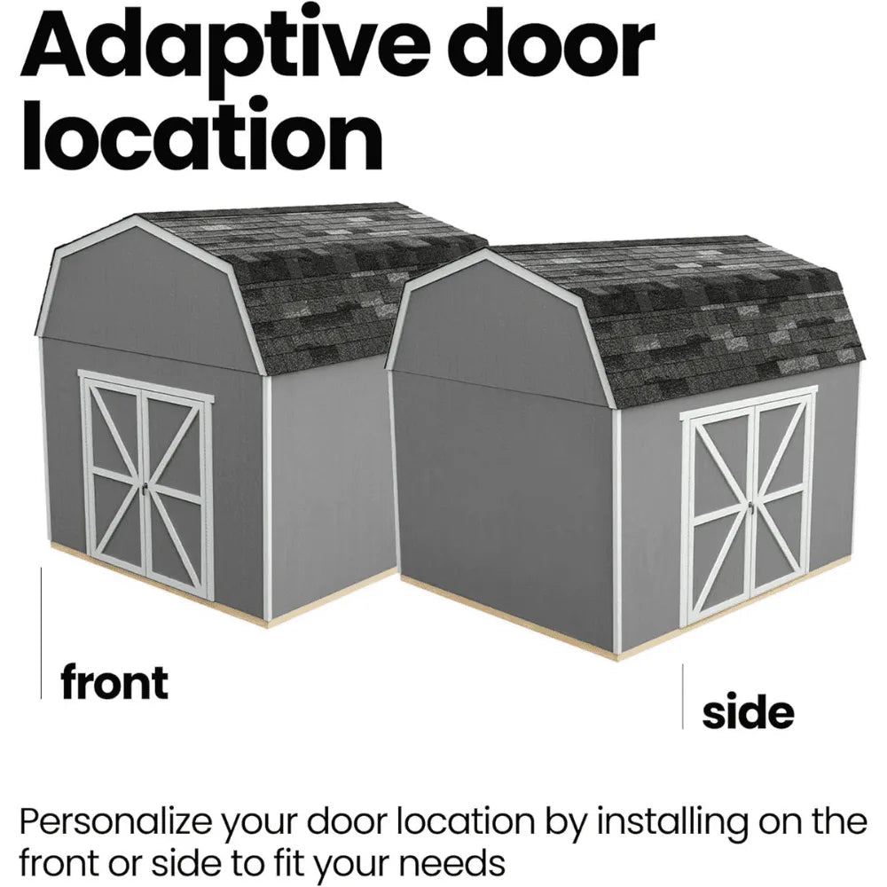 Handy Home Products Hudson 12 ft. x 16 ft. Wood Storage Shed Kit with Floor - Prioka
