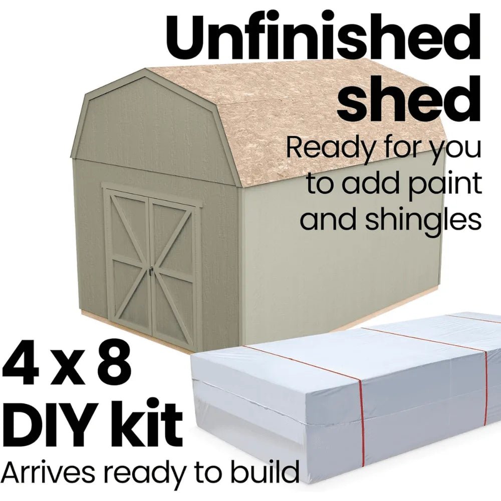 Handy Home Products Hudson 12 ft. x 16 ft. Wood Storage Shed Kit with Floor - Prioka