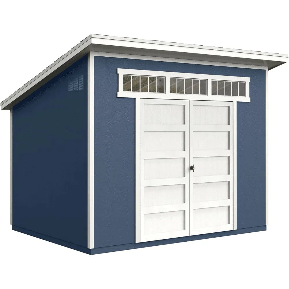 Handy Home Products Olympia 10 ft. W x 7.5 ft. D Manufactured Wood Storage Shed - Prioka