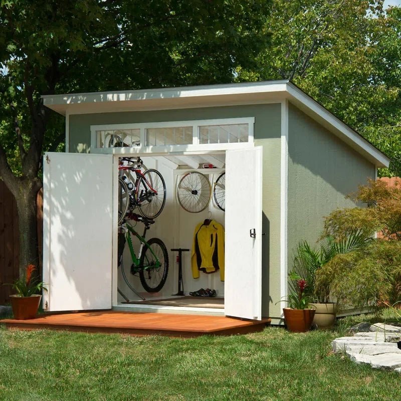 Handy Home Products Olympia 10 ft. W x 7.5 ft. D Manufactured Wood Storage Shed - Prioka