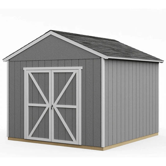 Handy Home Products Rookwood 10 ft. x 10 ft. Wood Storage Shed with Floor – Durable DIY Kit - Prioka