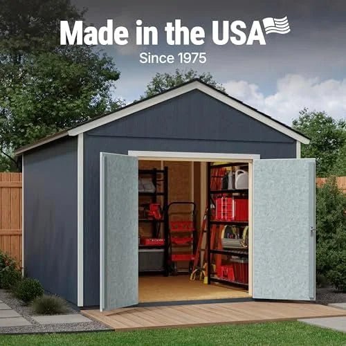 Handy Home Products Rookwood 10×12 Do-It-Yourself Wooden Storages Sheds- Does not Include Floor kit, Paint, or Roofing Shingles - Prioka