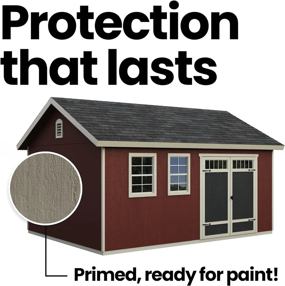 Handy Home Products Scarsdale 12×16 DIY Wooden Storage Shed with Floor Kit - Prioka