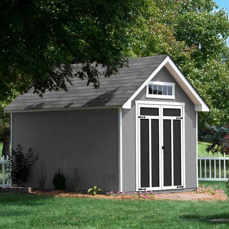 Handy Home Products Tribeca 10 ft. W x 12 ft. D Wood Storage Shed with Floor - Prioka