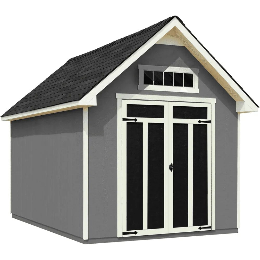Handy Home Products Tribeca 10 ft. W x 12 ft. D Wood Storage Shed with Floor - Prioka